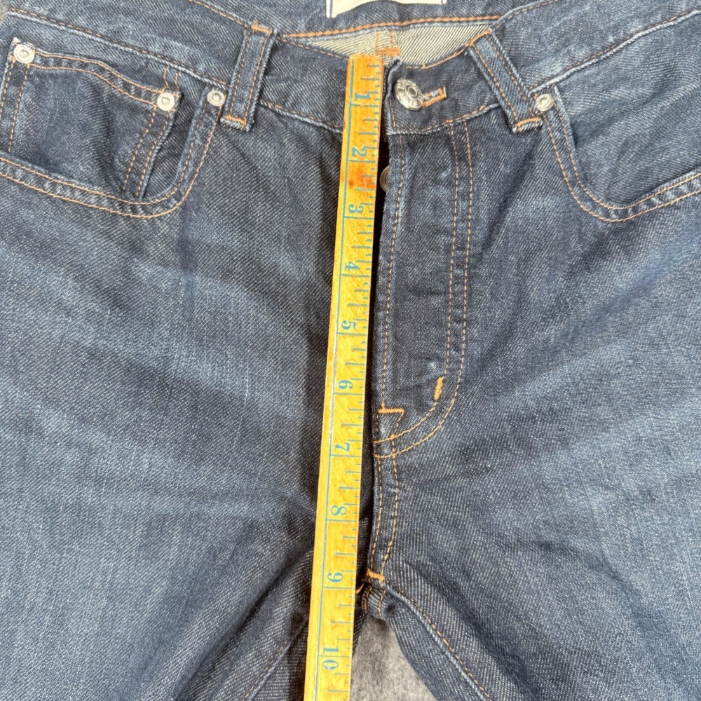 Madewell The Dean Easy Straight Jean Dark Indigo Wash Button Fly Size 24 - Picture 10 of 14